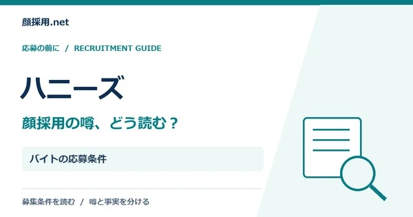 ハニーズ:バイトの応募条件
