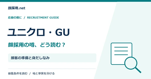 ユニクロ・GU:接客の準備と身だしなみ
