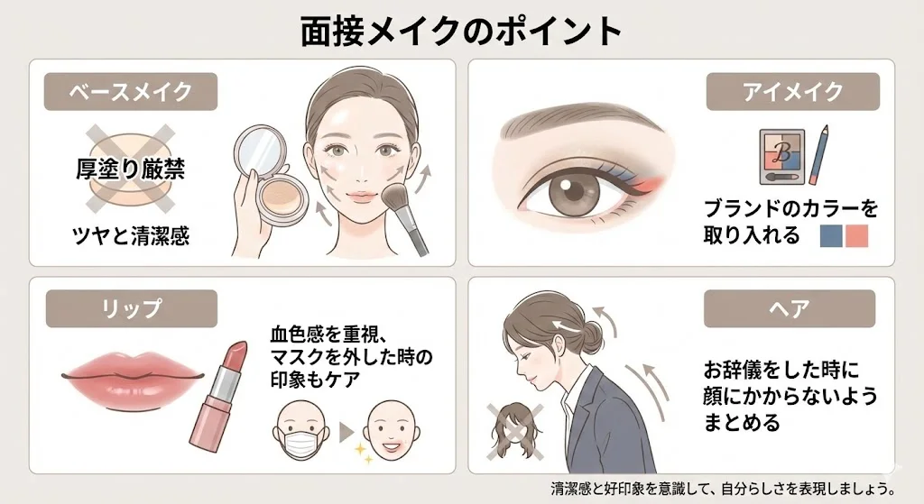 面接メイクのポイント