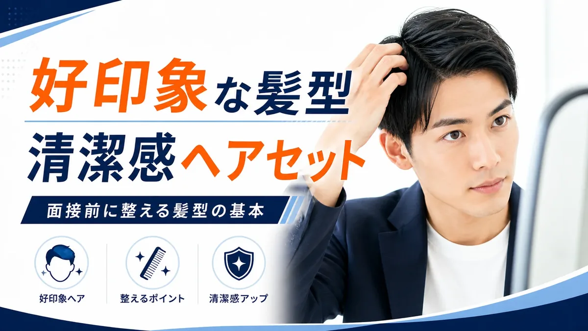 面接で好印象な髪型｜清潔感を損なわないヘアセット