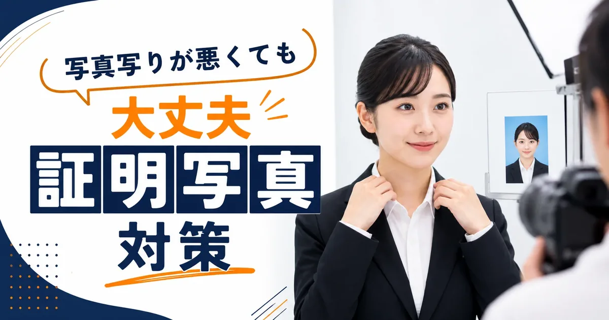写真写りが悪い人の証明写真対策｜書類選考で損しない撮り方