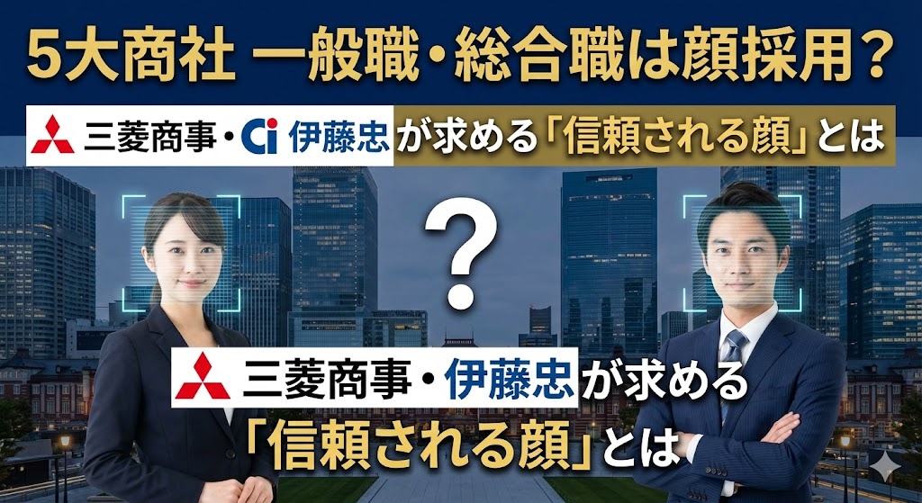 5大商社の一般職・総合職は顔採用？三菱商事・伊藤忠が求める「信頼される顔」とは