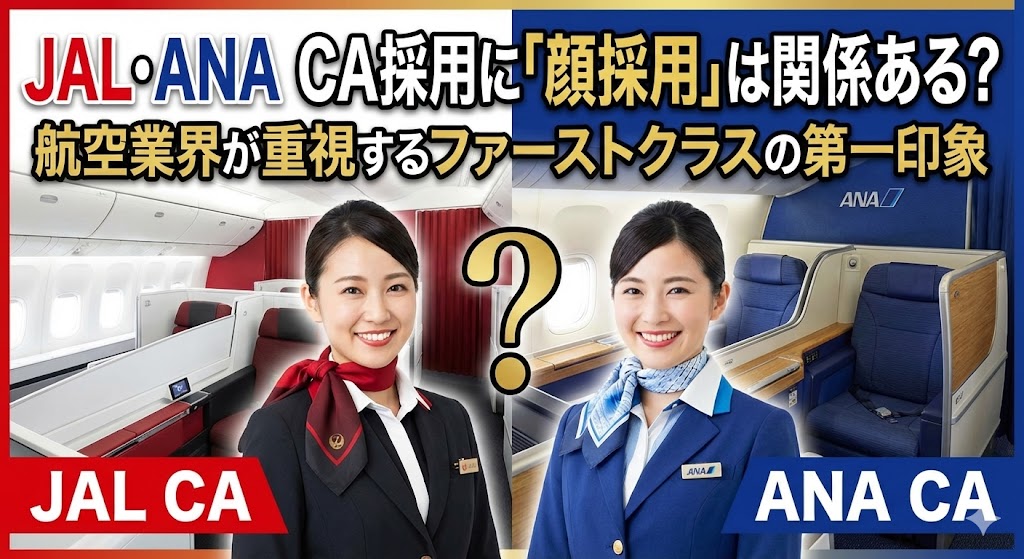 JAL・ANAのCA採用に「顔採用」は関係ある？航空業界が重視するファーストクラスの第一印象