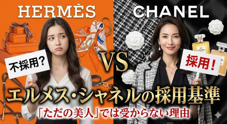 エルメス・シャネルの採用基準。「ただの美人」では受からない理由