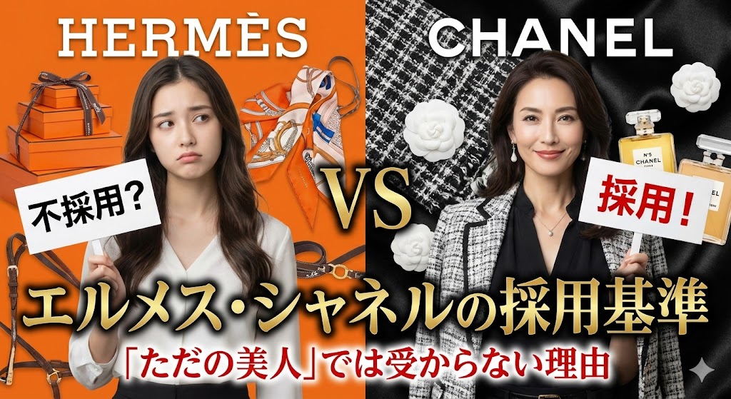 エルメス・シャネルの採用基準。「ただの美人」では受からない理由
