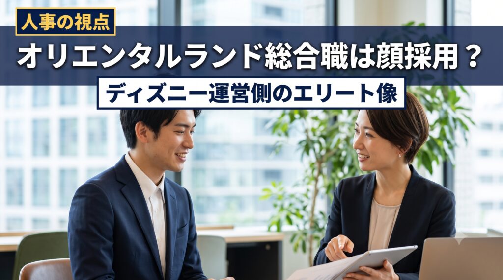 オリエンタルランド総合職は顔採用？ディズニー運営側のエリート像