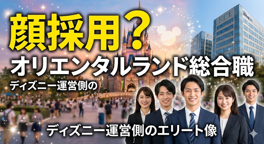 オリエンタルランド総合職は顔採用？ディズニー運営側のエリート像