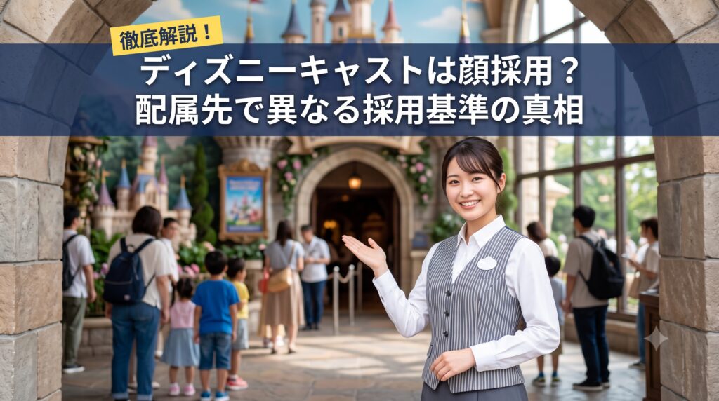ディズニーキャストは顔採用？配属先（アトラクション・ゲスコン）で異なる基準