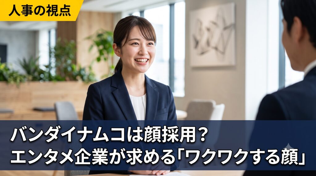 バンダイナムコは顔採用？エンタメ企業が求める「ワクワクする顔」