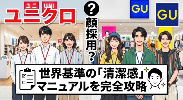 ユニクロ・GUのバイトは顔採用？世界基準の「清潔感」マニュアルを完全攻略