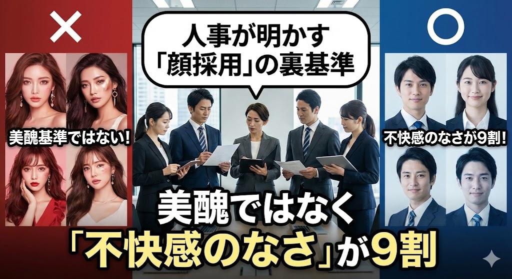 人事が明かす「顔採用」の裏基準。美醜ではなく「不快感のなさ」が9割