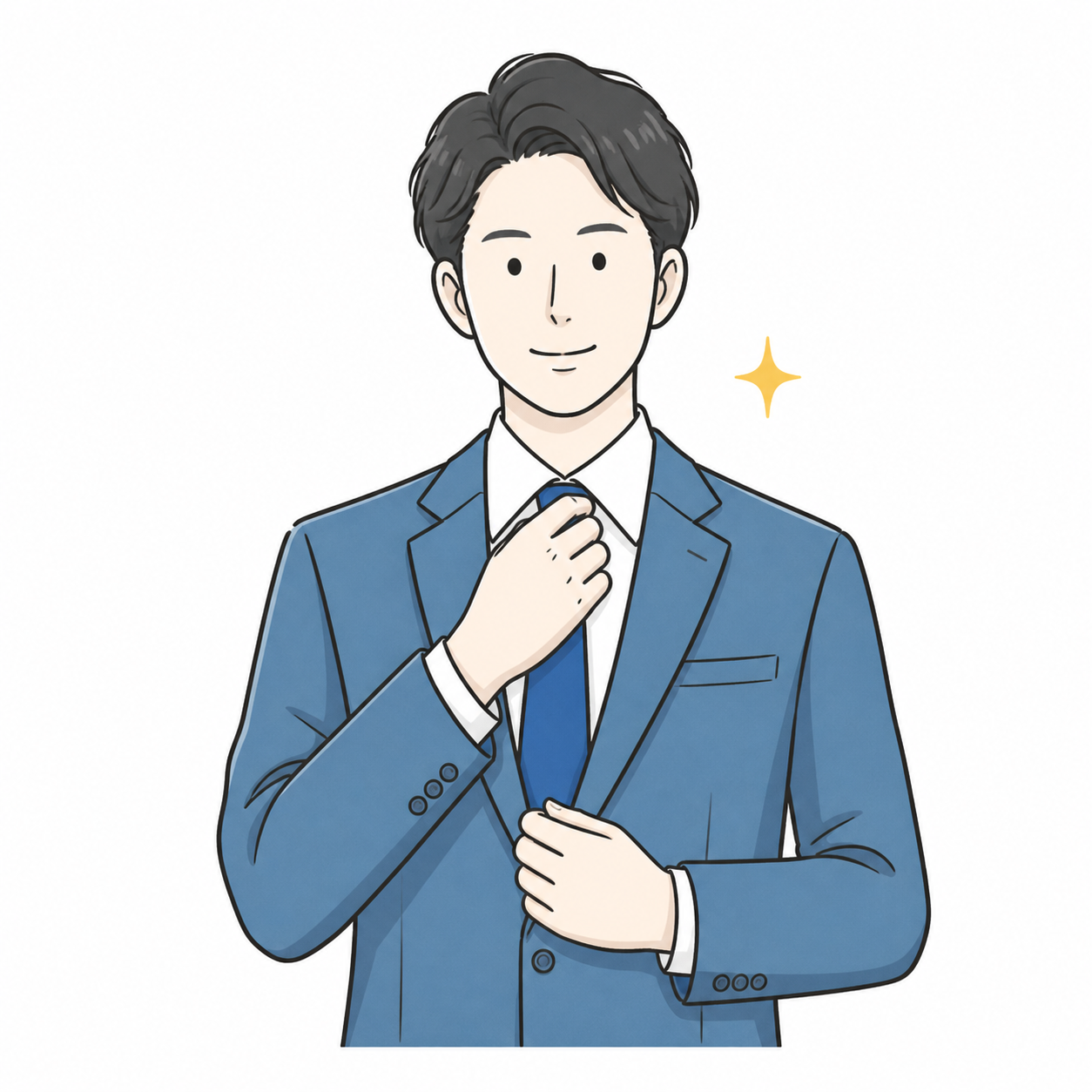 第一印象を整える人物イラスト